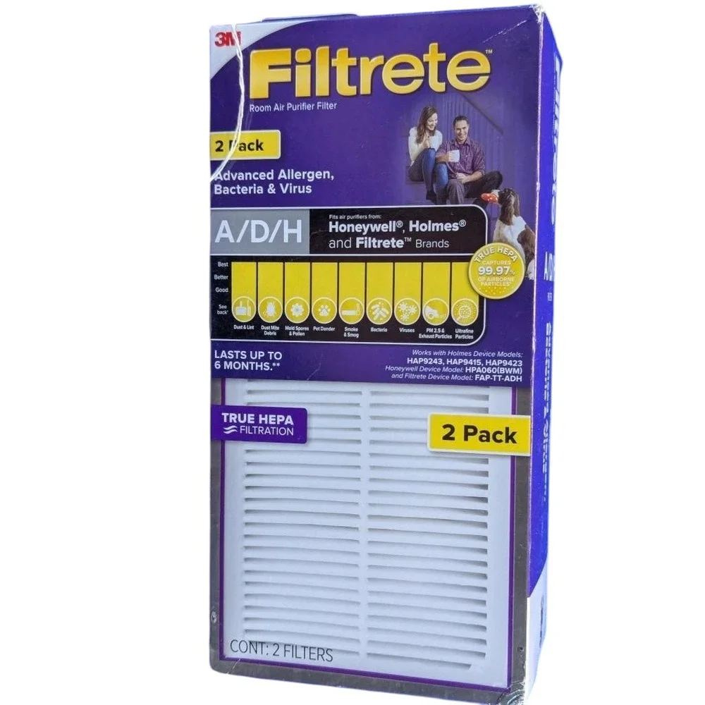 [9x] 3M Filtrete A/D/H Advanced Allergen Bacteria Virus HEPA Air Filters NIP